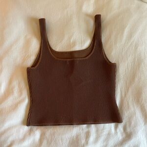 Aritzia Babaton SCULPT KNIT SQUARENECK TANK